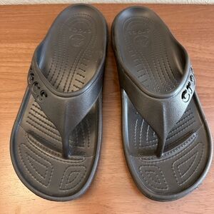 Unisex Baya Crocs Flip Flops | Dark Brown | M8/W10